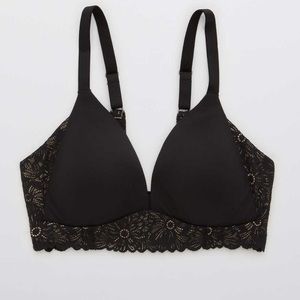 NWT Aerie Real Sunnie Wireless Lightly Lined Bra Blossom Lined Bralette